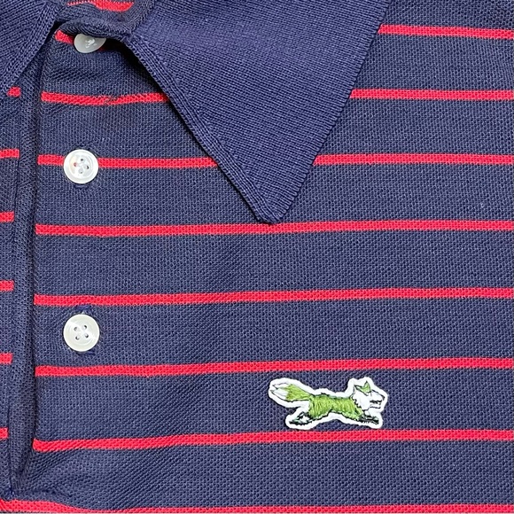 Vintage 1980s JCPenney The Fox Logo Striped Polo Shirt - Picture 2 of 8